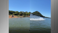 Motoqueiro viraliza após atravessar rio de moto no Pará; veja vídeo