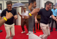 Wagner Moura dança frevo no Louvre durante estreia de "O Agente Secreto"