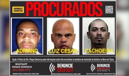 Disque Denúncia busca suspeitos de ataque a Vinicius Drumond no Rio