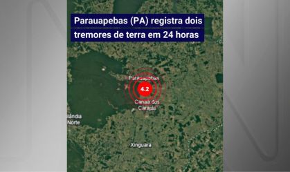 Pará registra dois tremores de terra em menos de 24 horas
