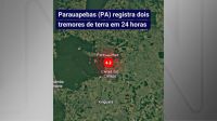 Pará registra dois tremores de terra em menos de 24 horas