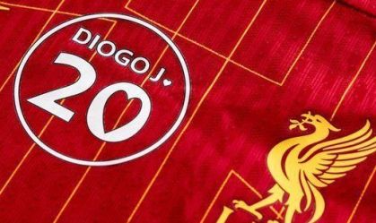 Liverpool usará patch em homenagem a Diogo Jota