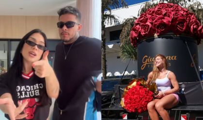 Namorada de cantor que presenteou Virginia com flores se pronuncia; veja