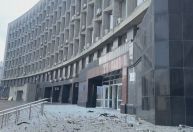 Vídeo: Drone russo atinge prédio militar na Ucrânia