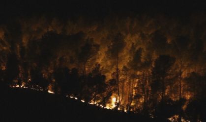 Incêndio florestal na França obriga moradores a deixarem as casas