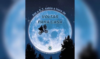 "Até o E.T. sabia a hora de voltar", diz Embaixada dos EUA no Brasil em post