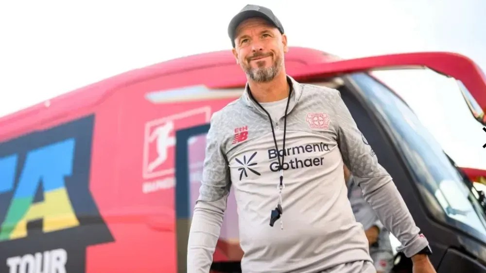 Erik ten Hag durante atividade do Flamengo em pré-temporada no Rio de Janeiro