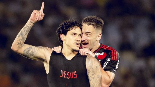 Pedro comemora gol sobre o Fluminense após polêmicas