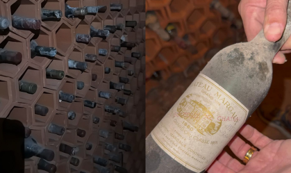 Casal compra imóvel e encontra adega “secreta” com vinhos antigos; veja