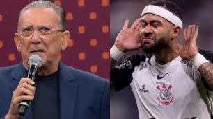 Galvão Bueno reage a lance de Memphis e detona: "Bobão"