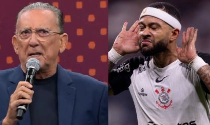 Galvão Bueno reage a lance de Memphis e detona: "Bobão"