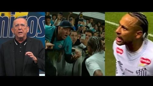 Galvão Bueno critica Neymar por confusão com torcedor