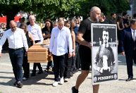 Veja imagens do funeral de Diogo Jota e André Silva em Portugal