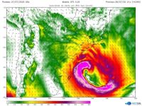 Ciclone deve atingir Sul e Sudeste do Brasil com ventos de até 130 km/h