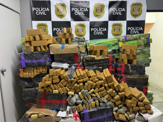 Imagem-mostra-maconha-apreendida-em-caminhao-carregado-de-arroz Rota Caipira: interior paulista concentra 70% da apreensão de droga em SP
