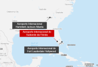 Avião faz pouso de emergência na Flórida após incêndio em bateria portátil
