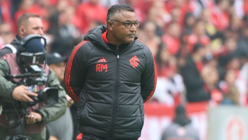 Roger Machado durante vitória do Internacional sobre o Ceará