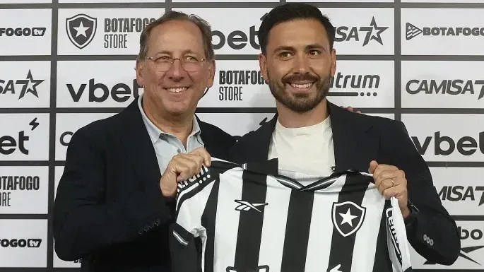 John Textor e Davide Ancelotti, novo técnico do Botafogo