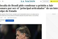 Pedido de condenação de Jair Bolsonaro repercute na imprensa internacional