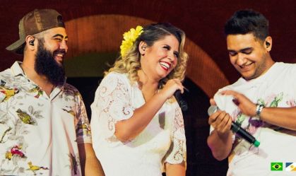 Henrique e Juliano prestam homenagem à Marília Mendonça durante show em SP