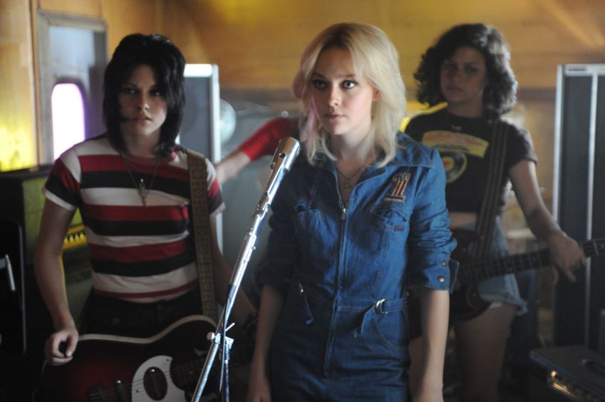 Kristen Stewart and Dakota Fanning in "The Runaways - Rock Girls" • Reproduction