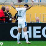 Marcos Leonardo comemora gol do Al Hilal contra o Flu
