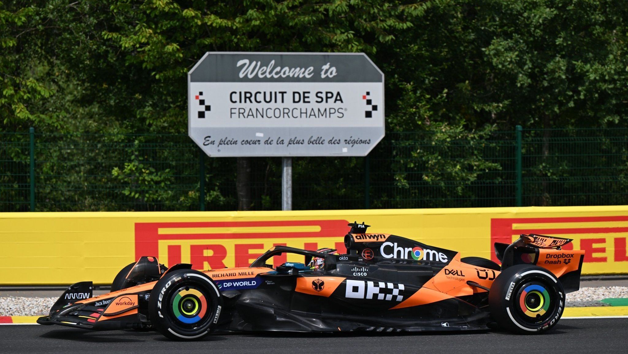 Piastri é o mais rápido no único treino livre do GP da Bélgica