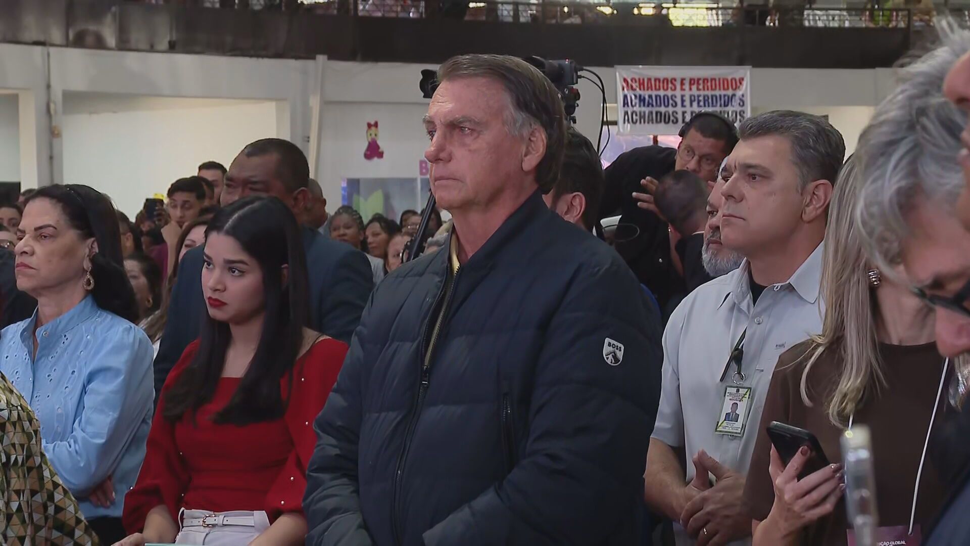 O ex-presidente Jair Bolsonaro se emocionou durante discurso de Michelle Bolsonaro