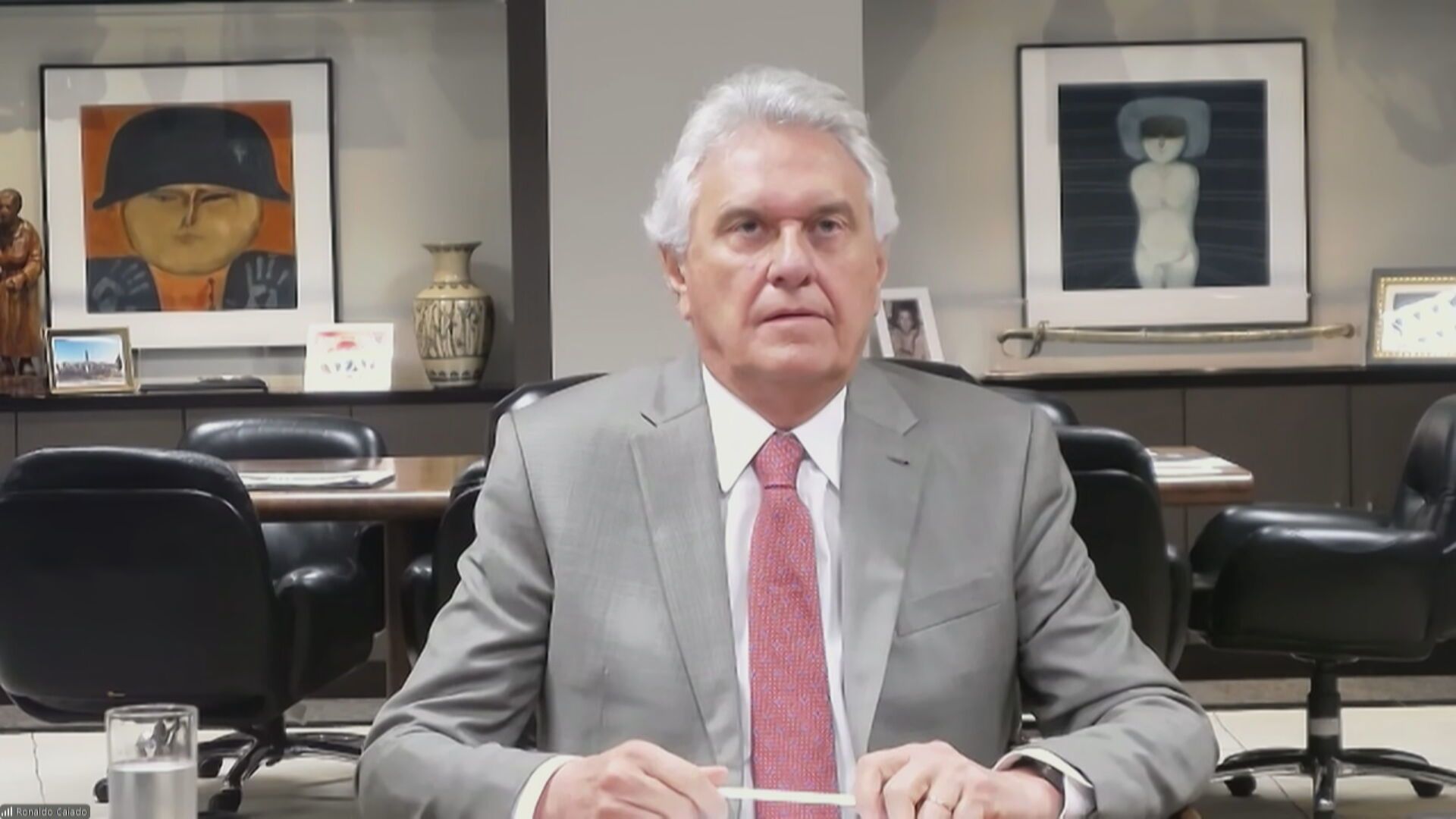 O governador de Goiás, Ronaldo Caiado (União)