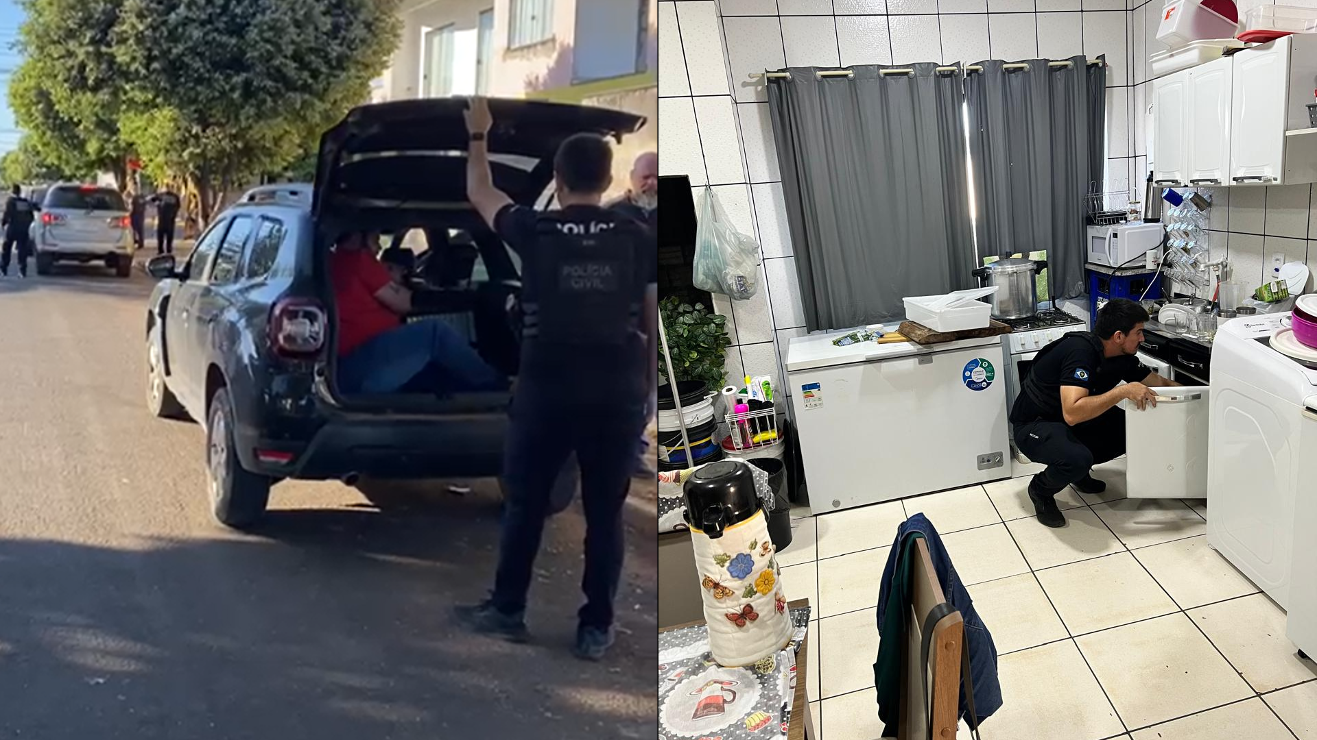 Os três suspeitos possuíam mandados judiciais