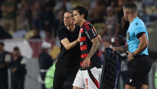 Filipe Luís colocou Pedro na reta final da partida