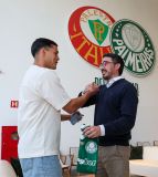 Apresentação de Ramón Sosa, novo atleta da SE Palmeiras, na Academia de Futebol, em São Paulo-SP