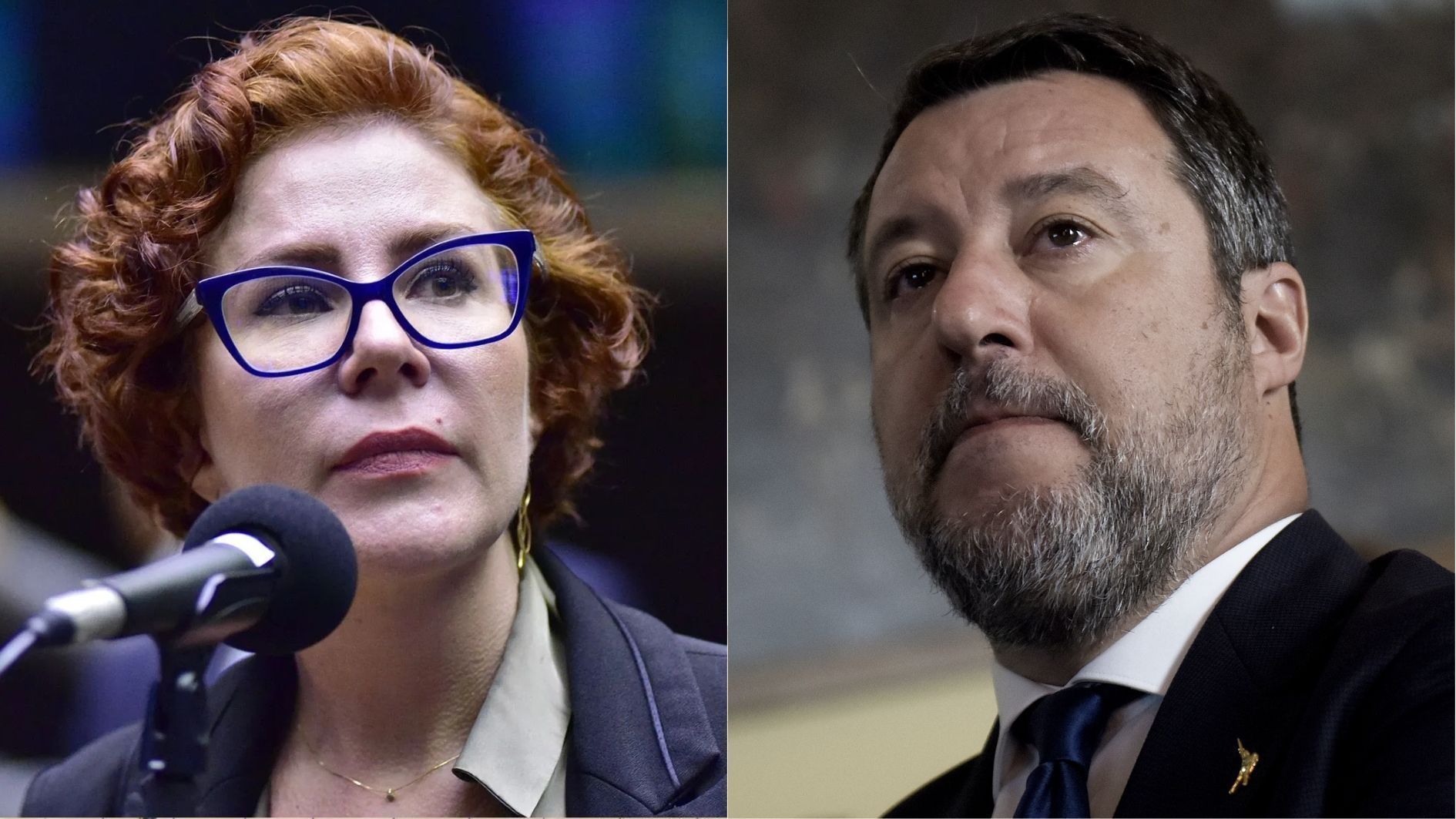 Carla Zambelli e Matteo Salvini