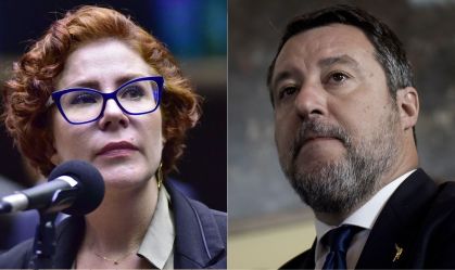 Carla Zambelli e Matteo Salvini