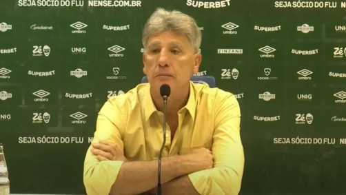 Renato Gaúcho durante coletiva