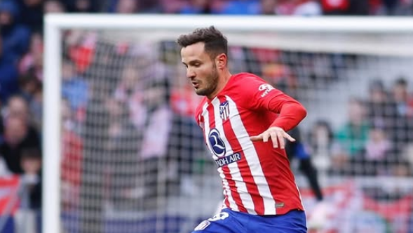 Saúl com a camisa do Atlético de Madrid