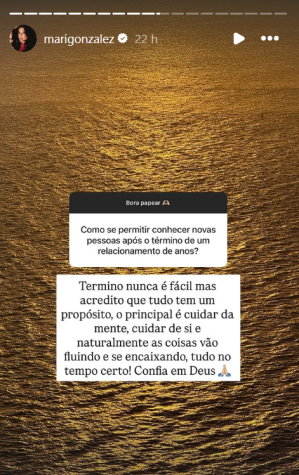 Mari Gonzalez em resposta aos seus seguidores no Instagram • Instagram/Mari Gonzalez