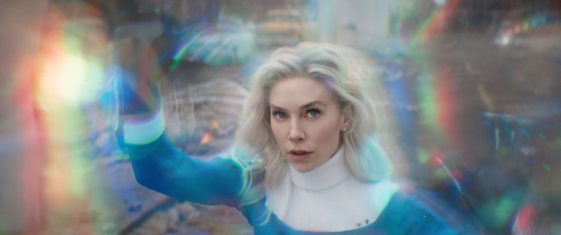 Vanessa Kirby as Sue Storm in "Fantastic Four: First Steps" • Reproduction/Marvel Studios