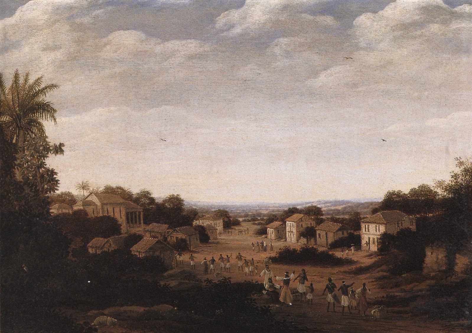 Tela Vilarejo Brasil Colonial