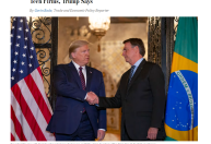 Imprensa internacional repercute tarifa de 50% sobre o Brasil
