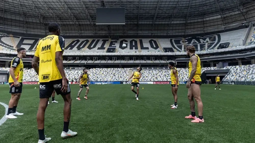 Treino do Atlético na Arena MRV no dia 14 de maio de 2025