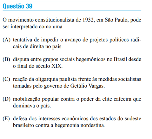 Questão é a correta • Reprodução