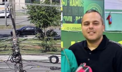 Polícia realiza perícia em carro alvejado do bicheiro Vinicius Drummond