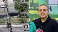 Polícia realiza perícia em carro alvejado do bicheiro Vinicius Drummond