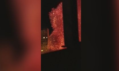 Vídeo: Morador flagra explosão em prédio após ataque da Rússia contra Kiev
