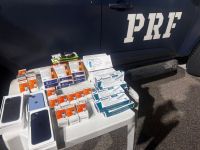 Belga é preso com mala cheia de medicamentos e celulares no RN