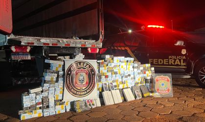 PF investiga carga de R$ 5 milhões em celulares na fronteira com Paraguai