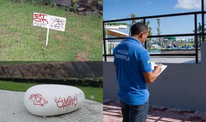 Obras da COP30 passam por perícia e restauro após serem pichadas em Belém