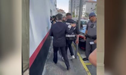 Vídeo mostra prisão de fisiculturista que espancou a namorada em São Paulo