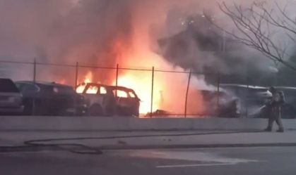 Incêndio concessionária Barra